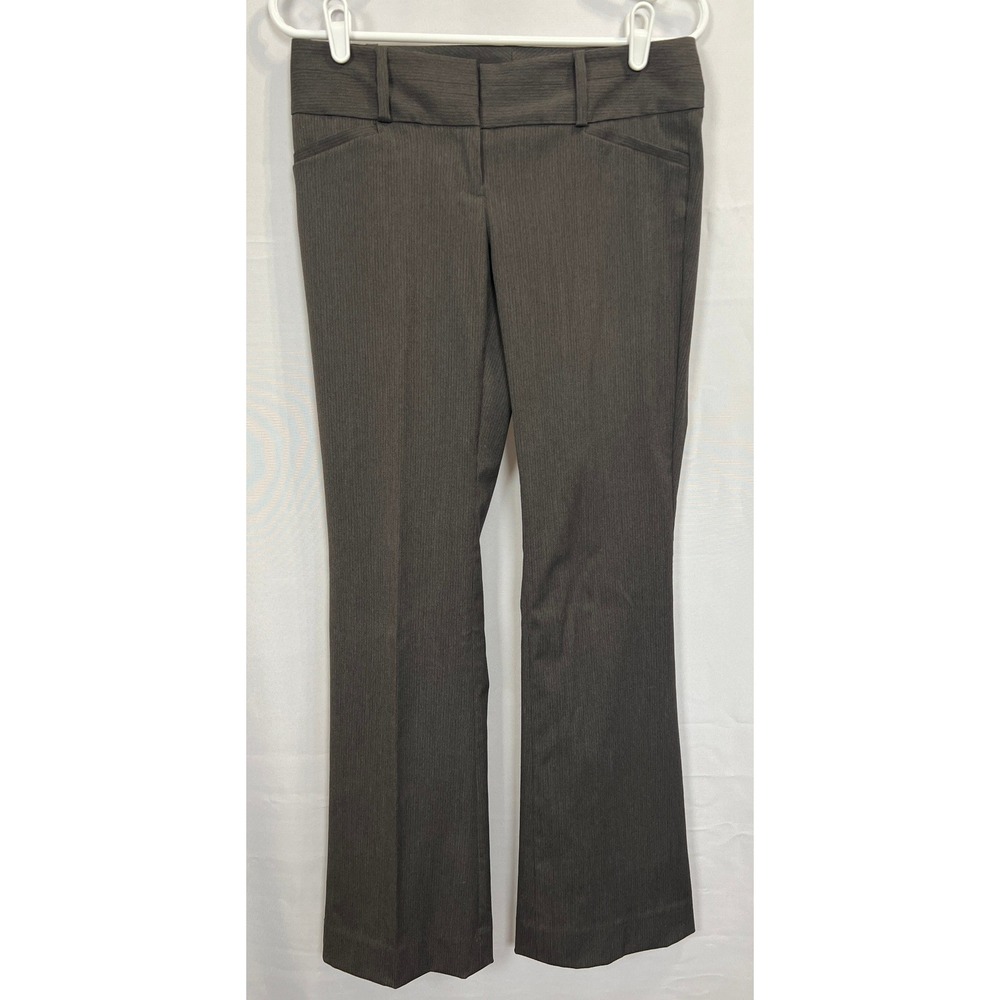 The Limited Exact Stretch Dress Pants Dark Brown Bootcut Trousers Womens Size 2